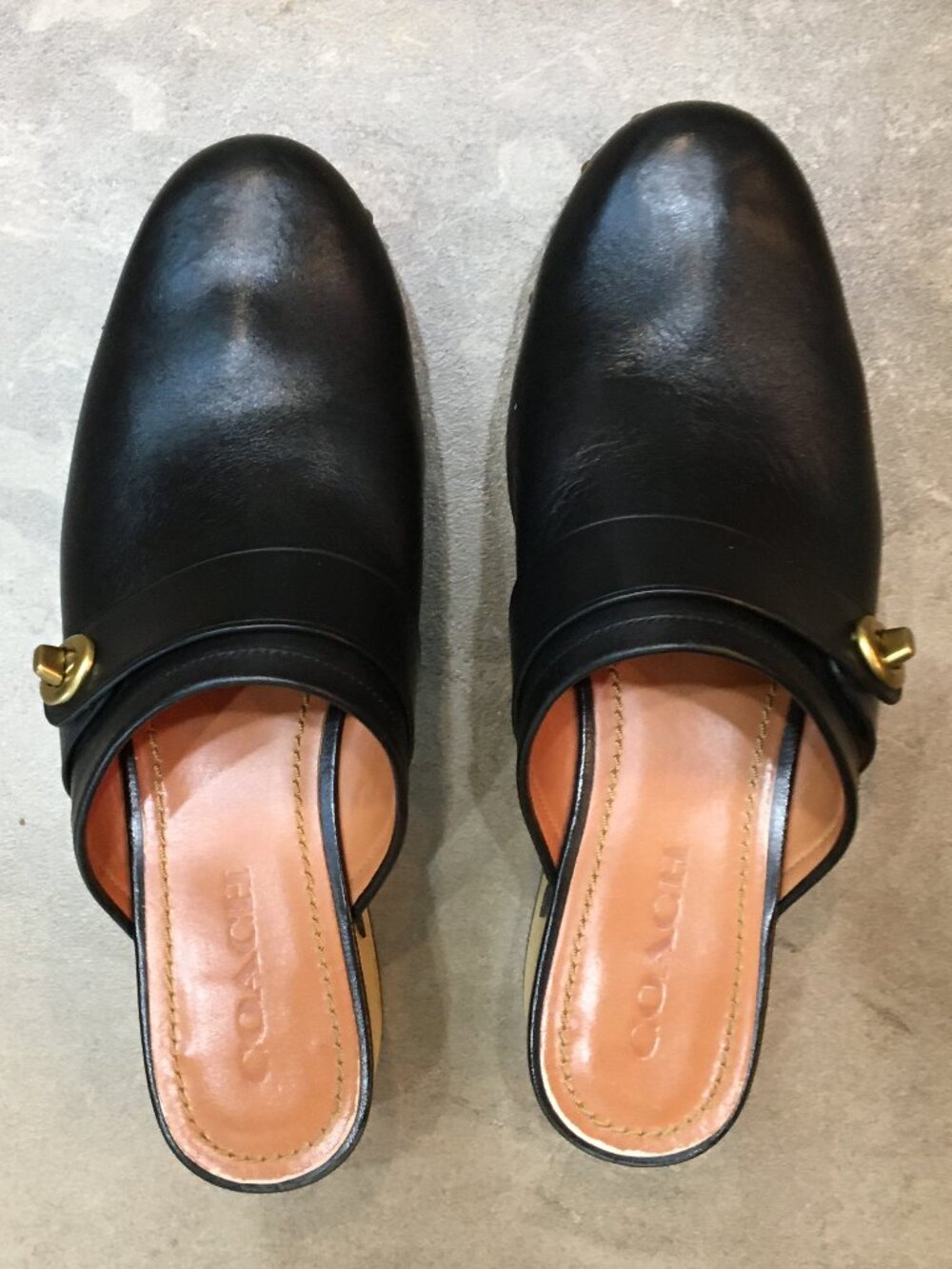 Coach Leather Clogs - Picture 2 of 9